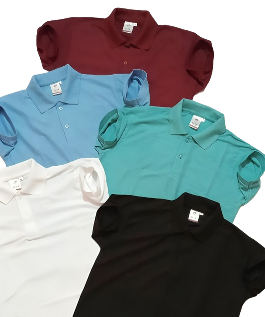 Premium Quality Half Sleeves Mens Polo neck T-Shirt (Pack Of 5)